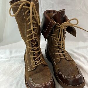 Frye suede and finished leather boots